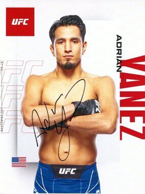 Adrian Yanez Signed UFC 8.5x11 Photo Autograph COA MMA